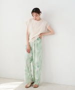 【S・Mサイズ展開】ニュアンスプリントストレートパンツ