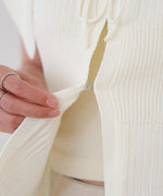 ビッグカラーサマーニットトップス