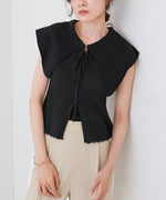 ビッグカラーサマーニットトップス