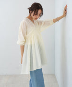 ギャザーミニワンピース