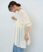 ギャザーミニワンピース