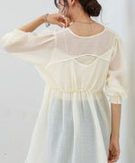 ギャザーミニワンピース