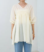 ギャザーミニワンピース