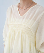 ギャザーミニワンピース