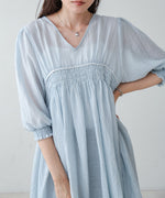 ギャザーミニワンピース