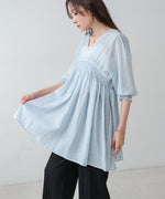 ギャザーミニワンピース