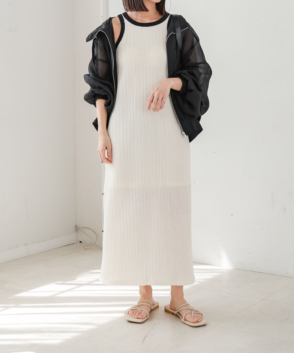 【S・Mサイズ展開】カップ付きアメスリワンピース