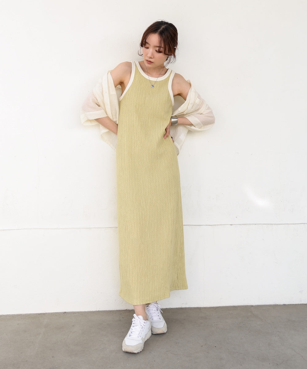 【S・Mサイズ展開】カップ付きアメスリワンピース