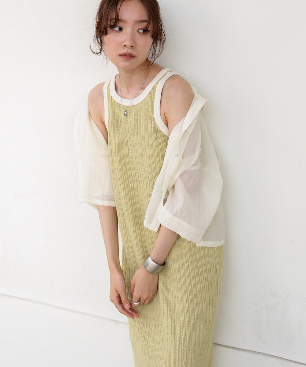 【S・Mサイズ展開】カップ付きアメスリワンピース