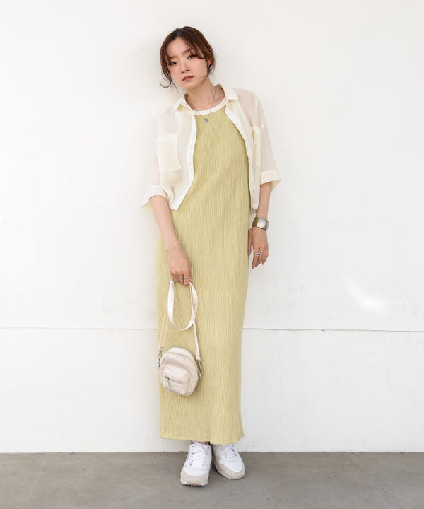 【S・Mサイズ展開】カップ付きアメスリワンピース