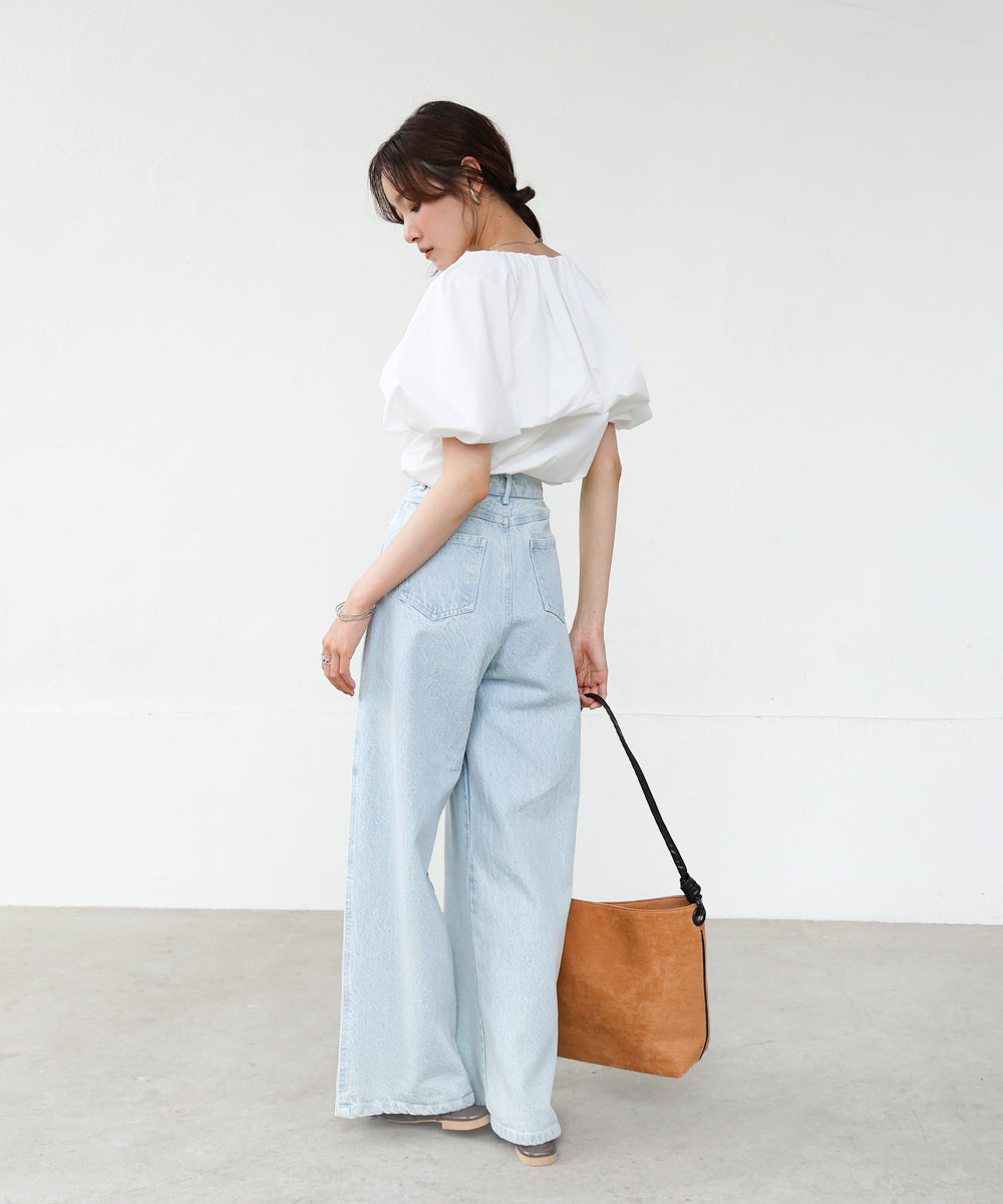 バルーンデザインブラウス