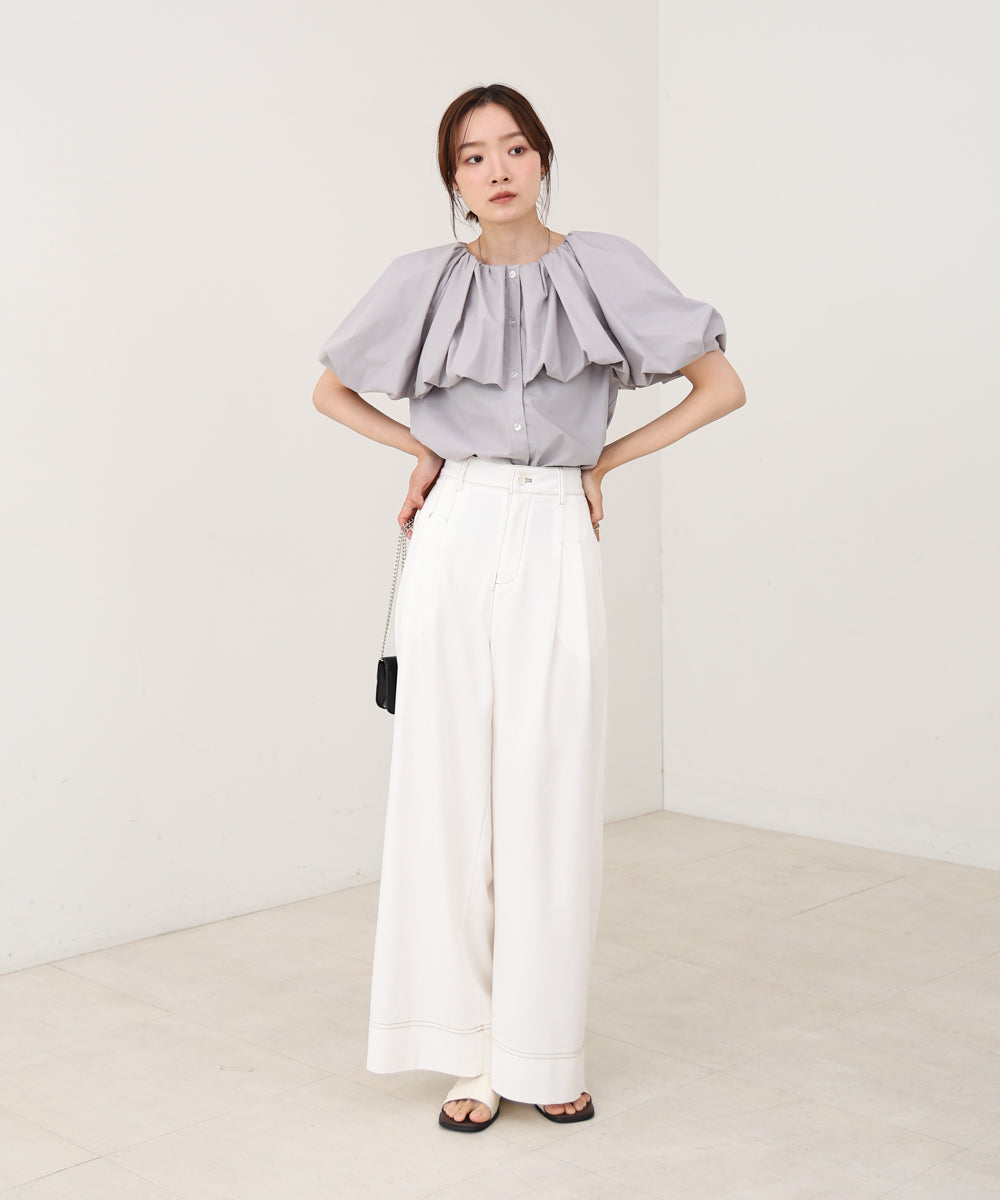 バルーンデザインブラウス