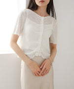 ウェーブデザイン半袖カットソー