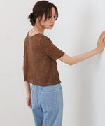 ウェーブデザイン半袖カットソー