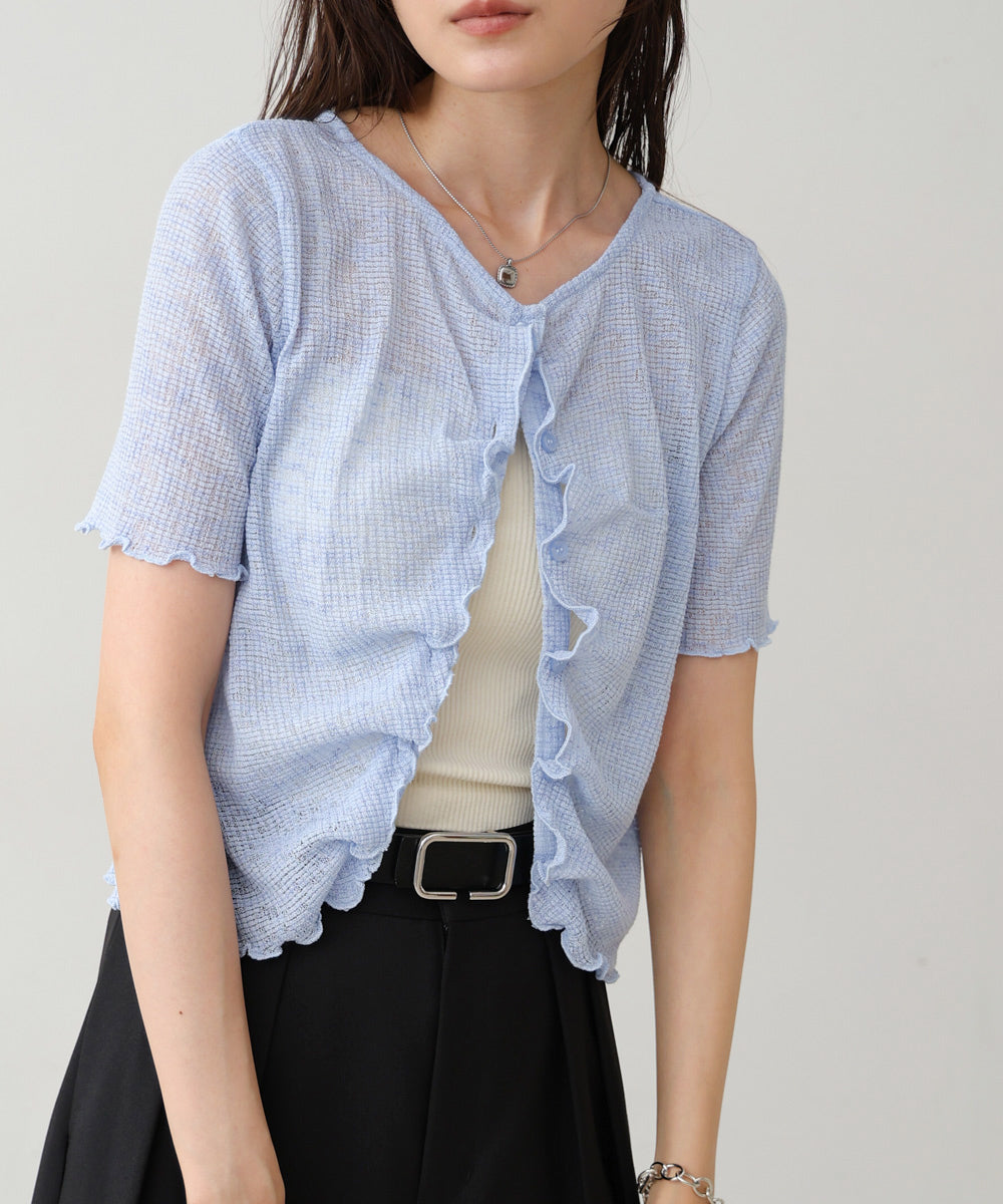 ウェーブデザイン半袖カットソー