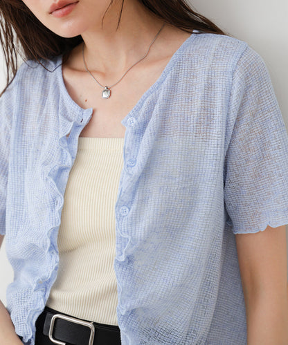 ウェーブデザイン半袖カットソー