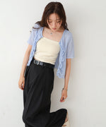 ウェーブデザイン半袖カットソー