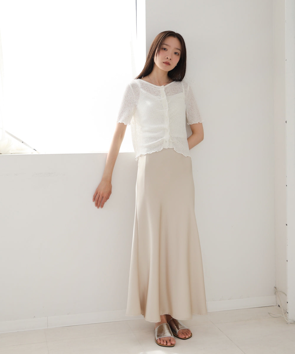 ウェーブデザイン半袖カットソー