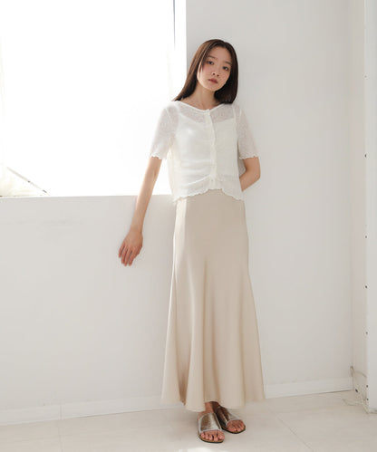 ウェーブデザイン半袖カットソー