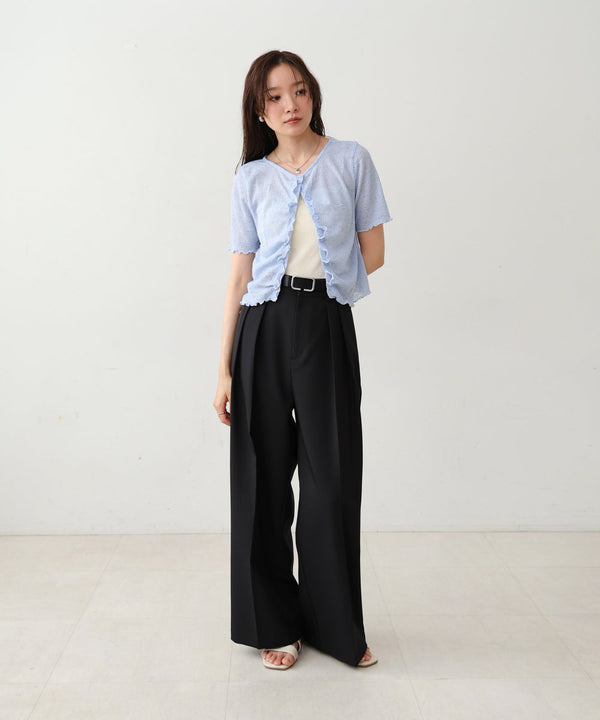 ウェーブデザイン半袖カットソー