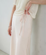 【S・Mサイズ展開】裾シアーサテンナロースカート