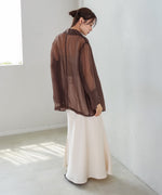 【S・Mサイズ展開】裾シアーサテンナロースカート