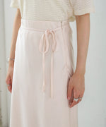 【S・Mサイズ展開】裾シアーサテンナロースカート