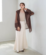 【S・Mサイズ展開】裾シアーサテンナロースカート