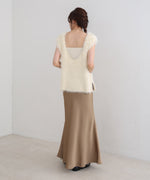 【S・Mサイズ展開】裾シアーサテンナロースカート