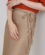 【S・Mサイズ展開】裾シアーサテンナロースカート