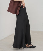 【S・Mサイズ展開】裾シアーサテンナロースカート