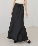 【S・Mサイズ展開】裾シアーサテンナロースカート