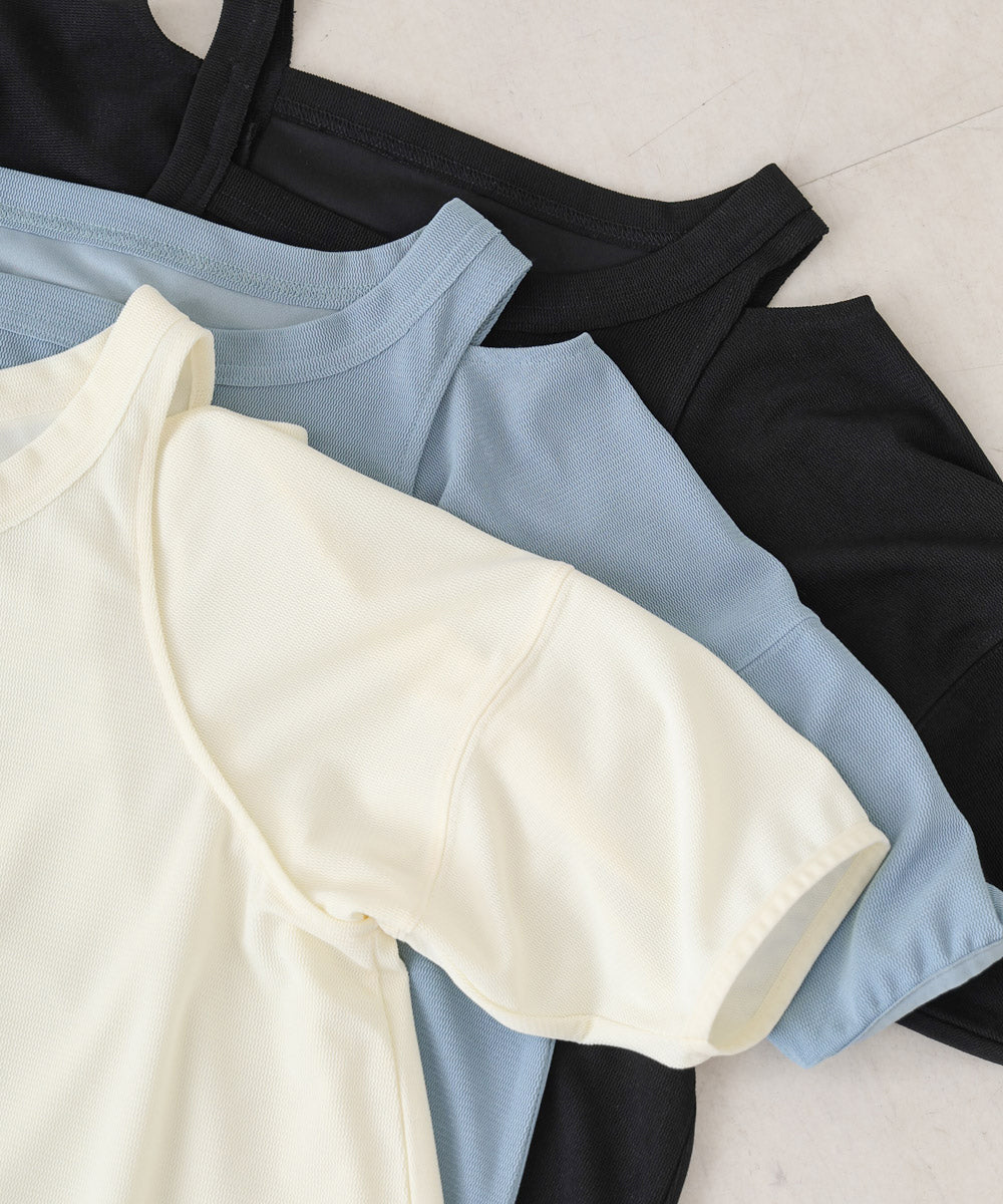 アシメコクーンスリーブカットソー