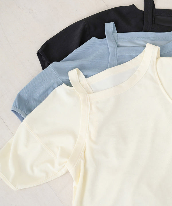 アシメコクーンスリーブカットソー