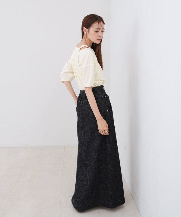 アシメコクーンスリーブカットソー