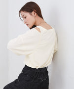 アシメコクーンスリーブカットソー