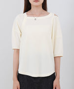 アシメコクーンスリーブカットソー