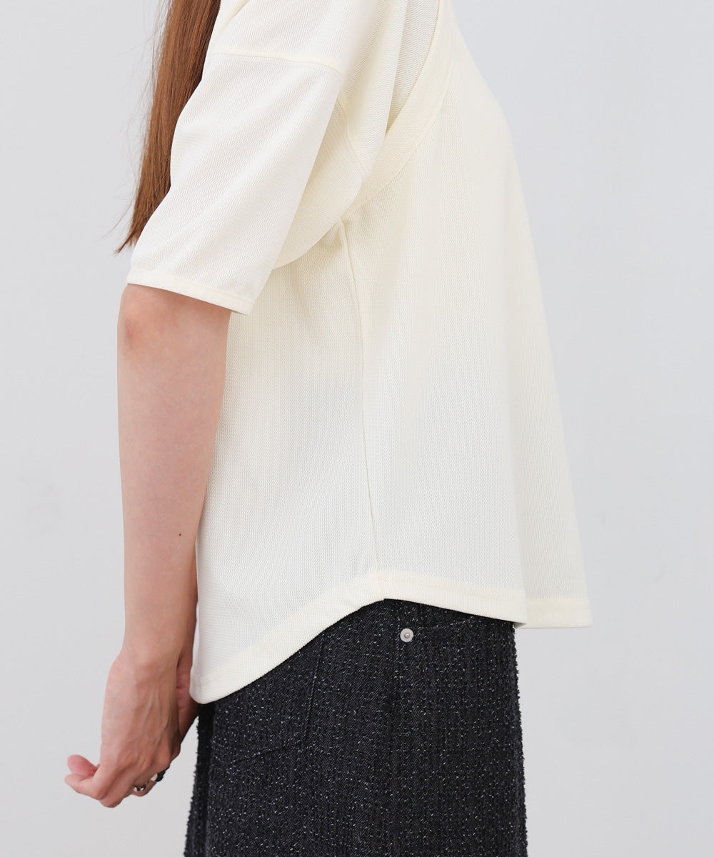 アシメコクーンスリーブカットソー