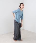 アシメコクーンスリーブカットソー