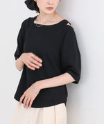 アシメコクーンスリーブカットソー