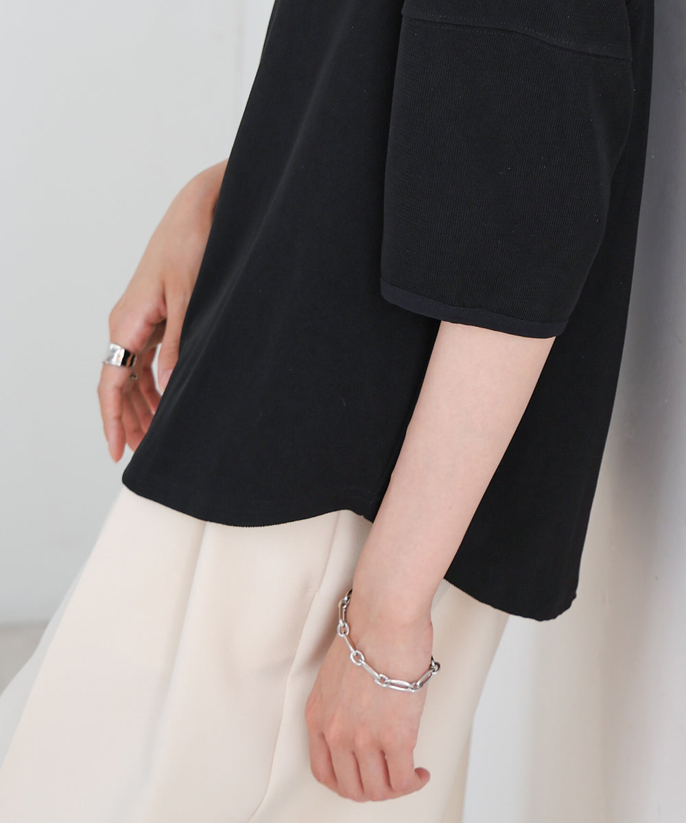 アシメコクーンスリーブカットソー