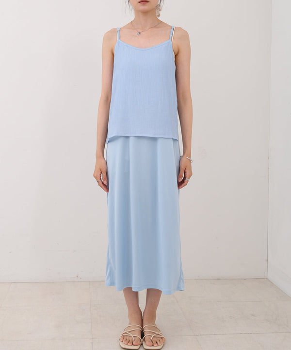 【S・Mサイズ展開】Ｖネックギャザーリボンワンピース