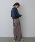 ショート丈チュールレイヤードスウェット