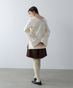 ビッグカラー2WAYスウェットトップス