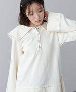 ビッグカラー2WAYスウェットトップス