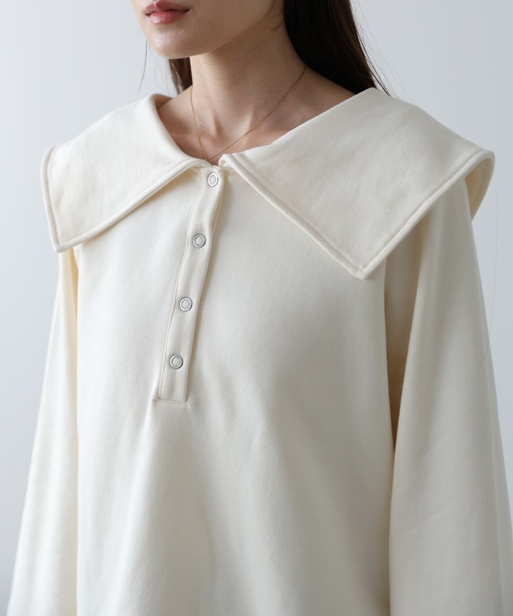 ビッグカラー2WAYスウェットトップス