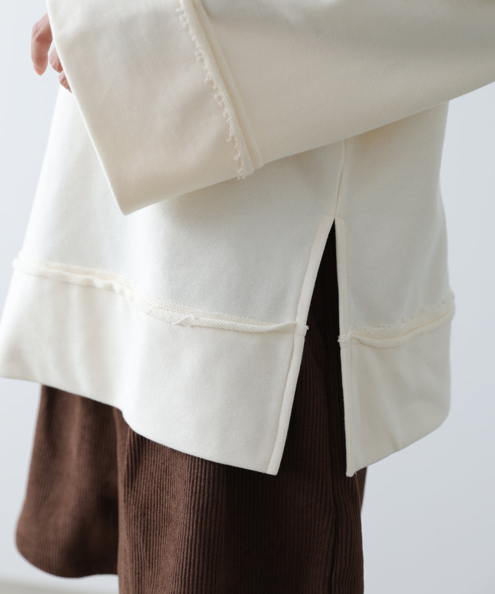 ビッグカラー2WAYスウェットトップス