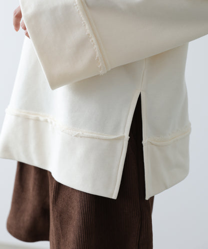 ビッグカラー2WAYスウェットトップス