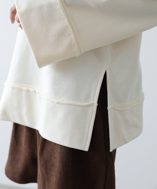 ビッグカラー2WAYスウェットトップス