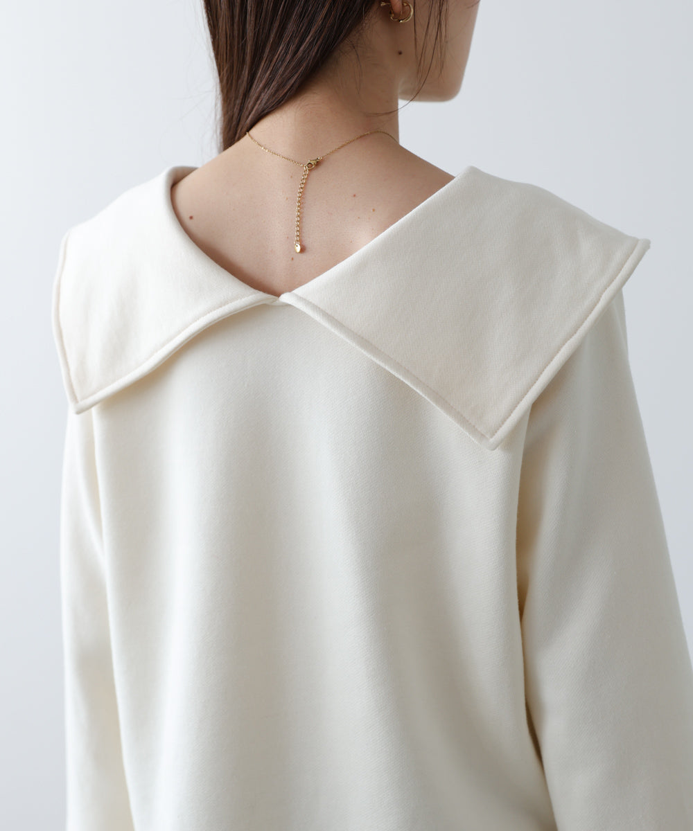 ビッグカラー2WAYスウェットトップス